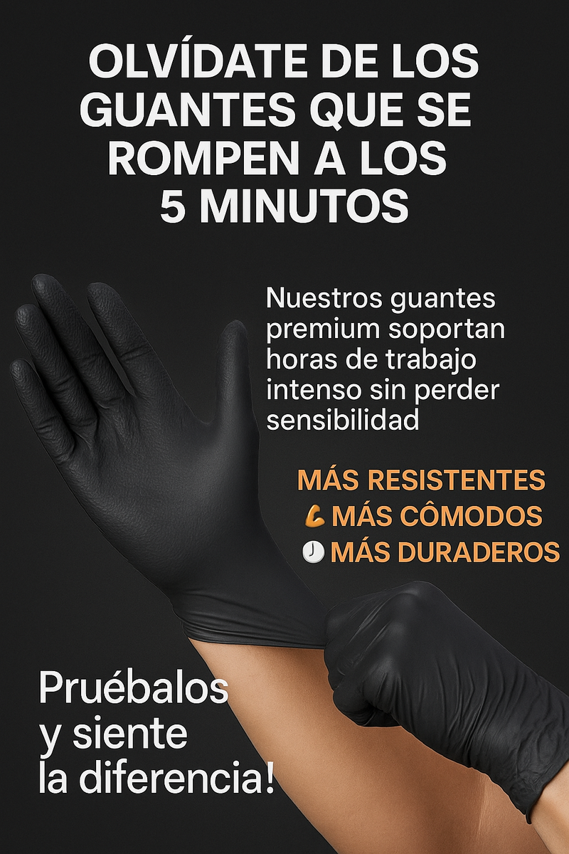 Caja Guantes de Nitrilo Premium Reforzado